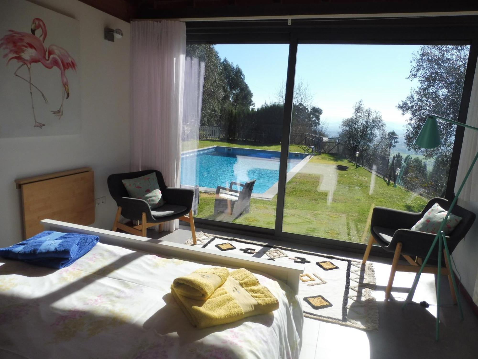 The Pool House Vila Longos Exterior foto